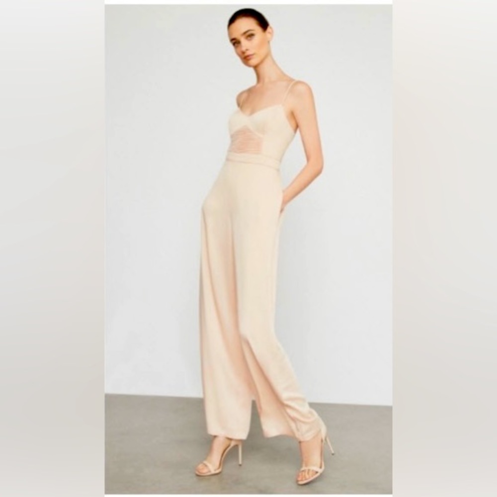 BCBGMAXAZRIA Blush Pink Jumpsuit